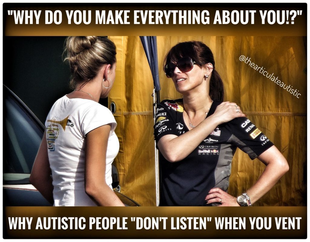 Two women having a conversation; one is blonde with her hair pulled back, the other is a brunette in a ponytail wearing sunglasses. (The brunette is wearing the sunglasses on her face, the ponytail is not wearing them. *wink*)