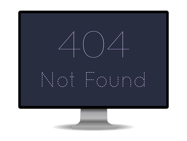 Graphic of a computer screen with text that reads, "404 Not Found"