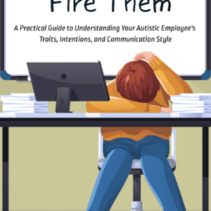 Graphic of a person seated at a desk with their head down, resting on their arm. Their other arm is covering their head. They have auburn hair, and they are wearing a yellow sweater, blue jeans, and black shoes. A computer and stacks of papers sit atop the desk.