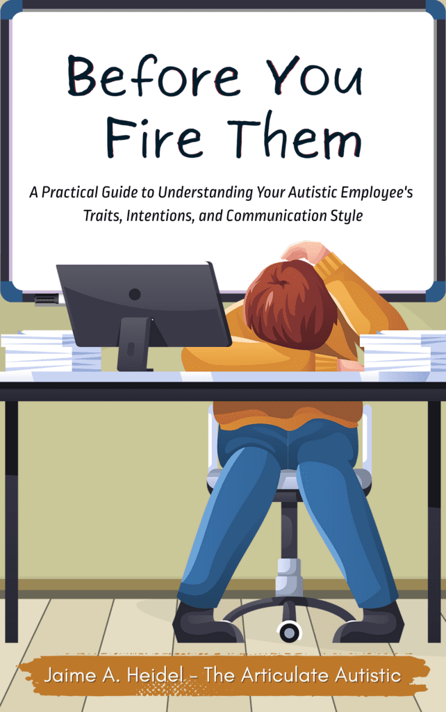 Graphic of a person seated at a desk with their head down, resting on their arm. Their other arm is covering their head. They have auburn hair, and they are wearing a yellow sweater, blue jeans, and black shoes. A computer and stacks of papers sit atop the desk.