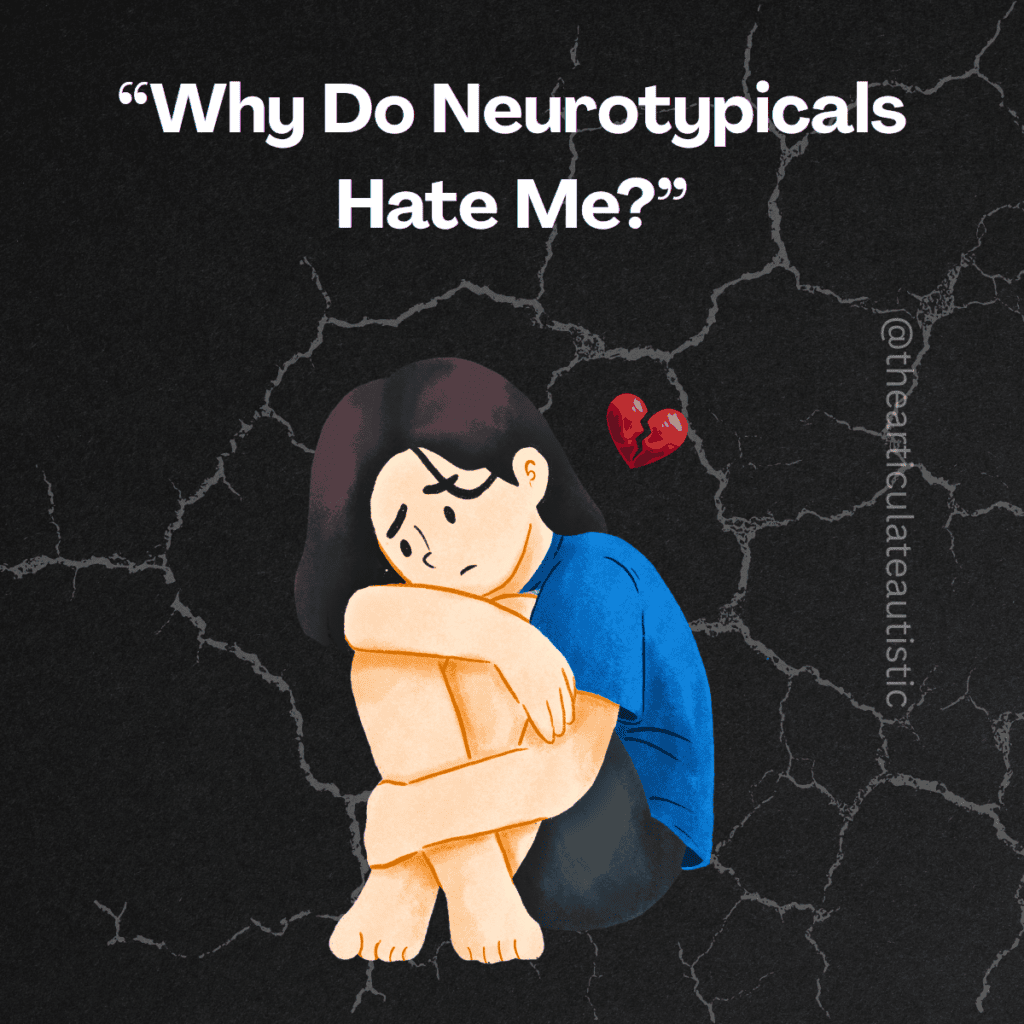 Young girl on a black, textured background sits with her knees up to her chest, her head resting on her arm. She looks very sad, and their is a broken heart close to her head